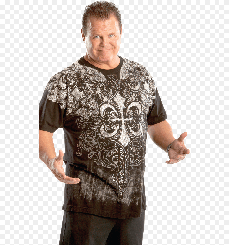 Jerry The King Jerry The King Wwe, T-shirt, Body Part, Clothing, Finger Free Png Download