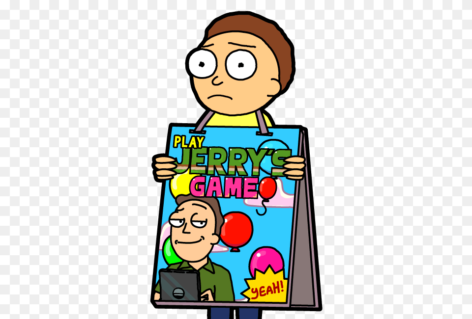 Jerrys Game Morty, Baby, Book, Comics, Person Free Png