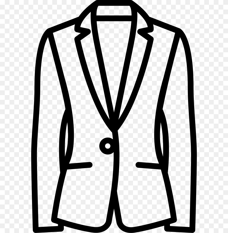 Jersey Blazer Suit Jacket Clipart Black And White, Clothing, Coat, Formal Wear, Tuxedo Free Transparent Png