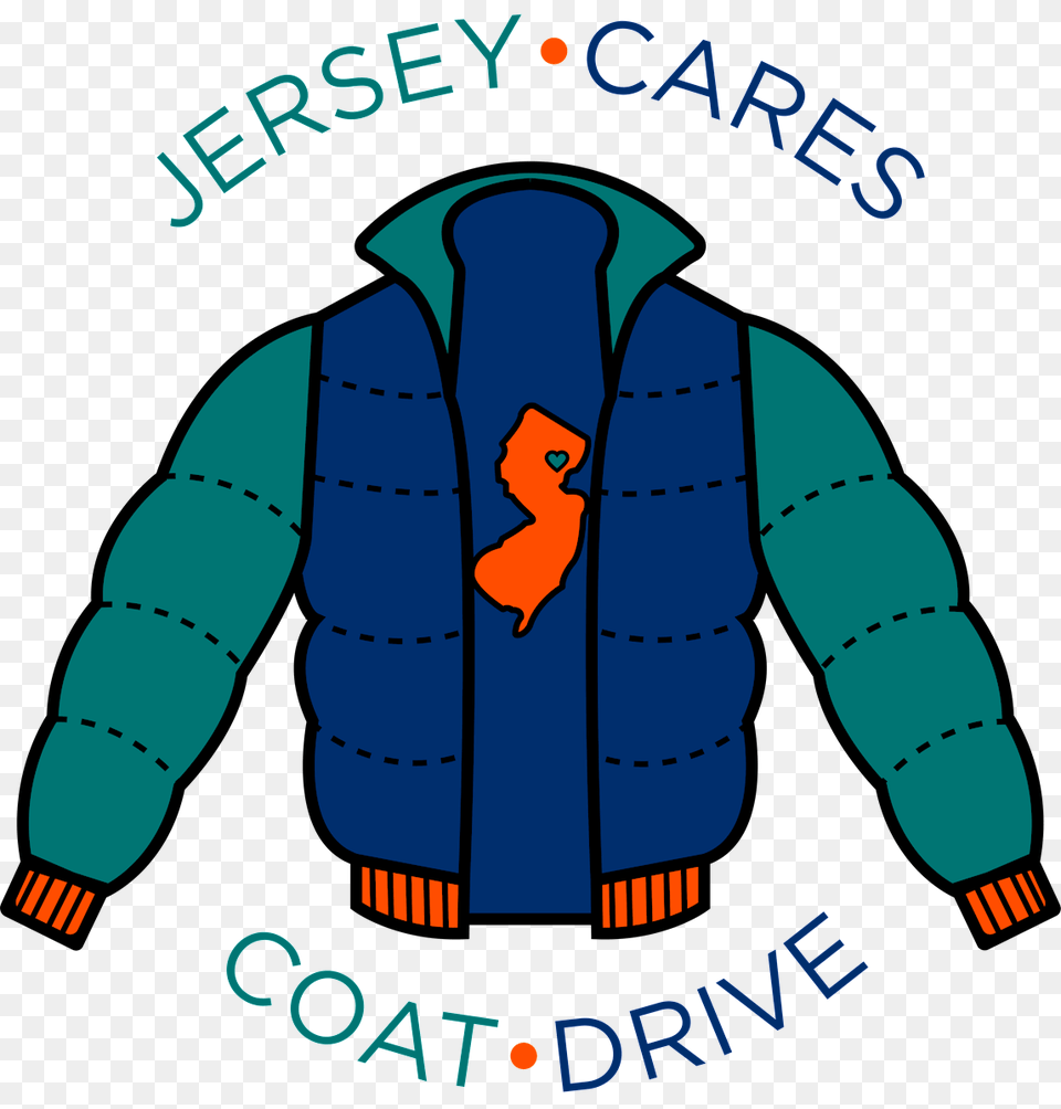 Jersey Cares The Jersey Cares Coat Drive, Clothing, Jacket, Vest, Lifejacket Png