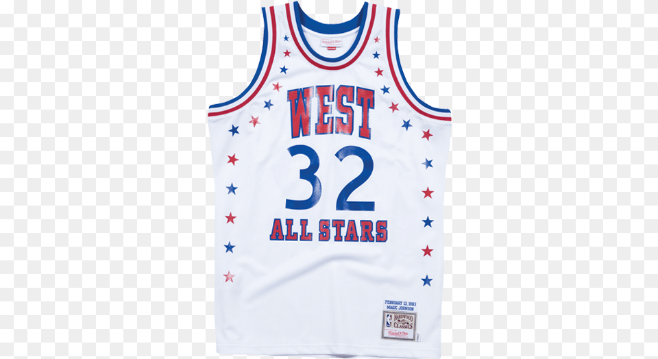 Jersey Clipart Jersey Kobe Bryant Magic Johnson All Star Jersey White, Clothing, Shirt Free Png Download