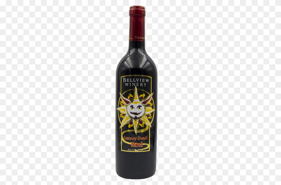 Jersey Devil Red Bellview Winery Guinness, Alcohol, Beverage, Bottle, Liquor Png Image