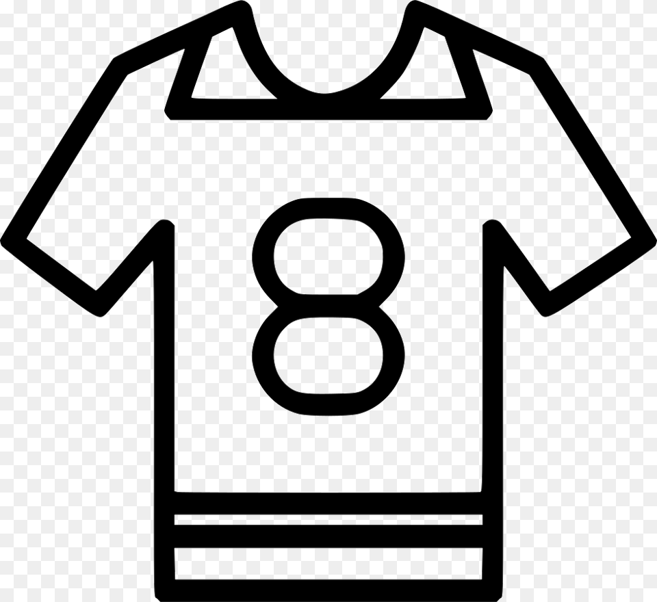 Jersey Icon, Clothing, Shirt, T-shirt, Number Free Png Download