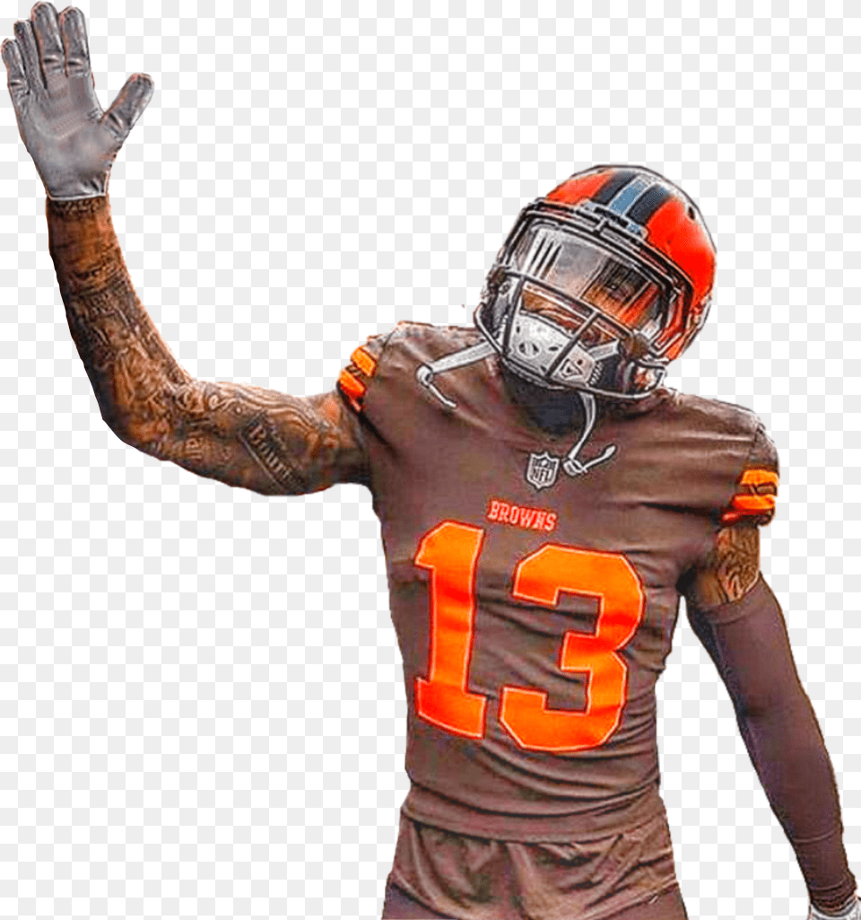 Jersey Swap Cut Out Of Odell Beckham Jrodellbeckhamjr Odell Beckham Jr Browns Free Png