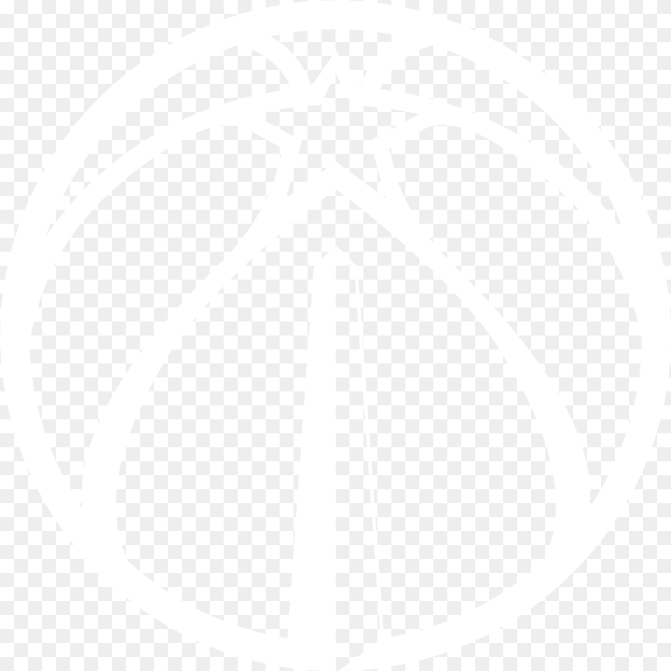 Jersey Washington Wizards Logo Black And White Nba Team Logo, Emblem, Stencil, Symbol, Cross Png Image