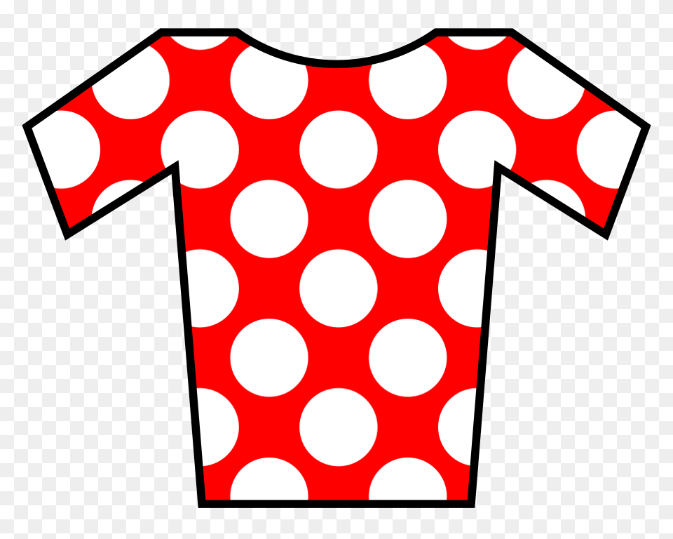 Jersey White Dots On Red, Pattern, Clothing, T-shirt, Polka Dot Png
