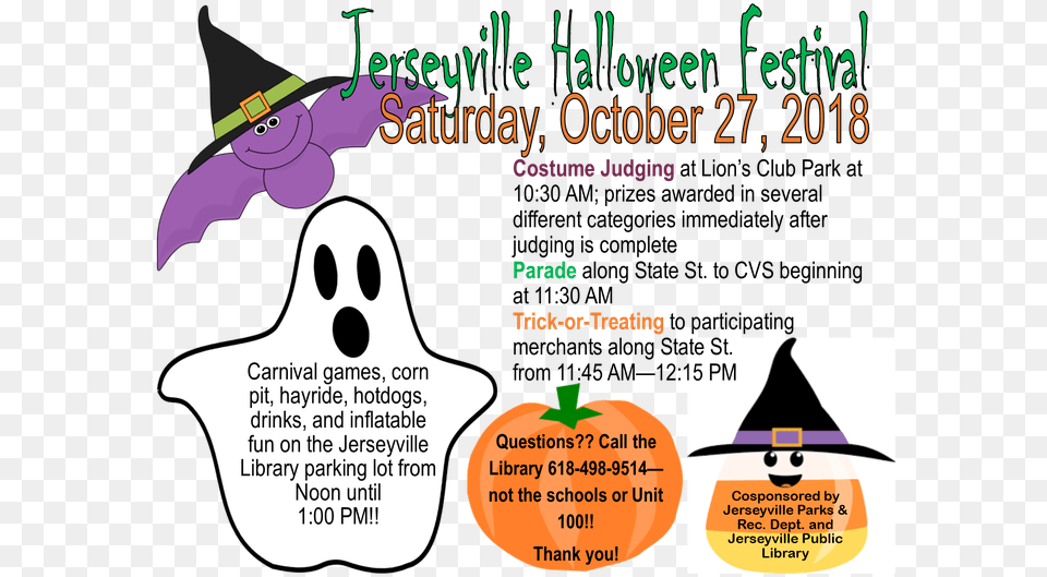 Jerseyville Halloween Festival 2018 Cartoon, Advertisement, Poster, Dynamite, Weapon Free Png