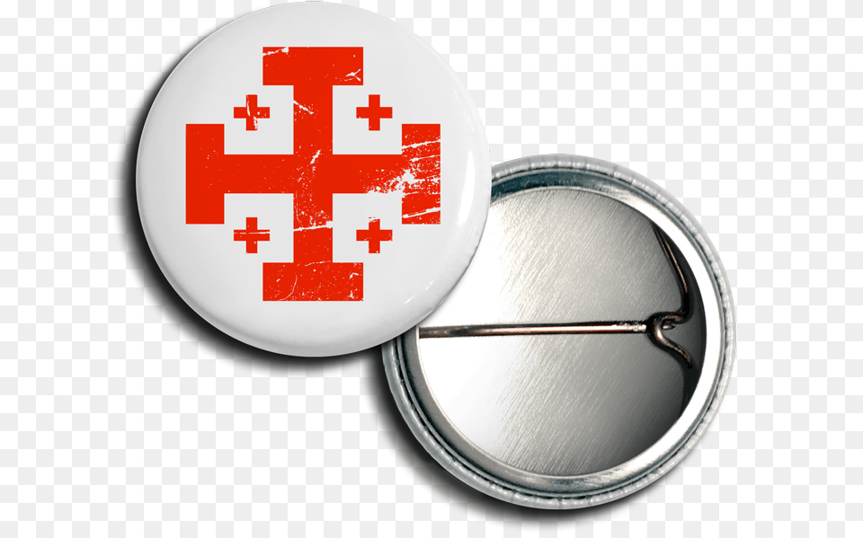 Jerusalem Cross Buttonclass Jesus, Logo, First Aid, Symbol Free Png Download