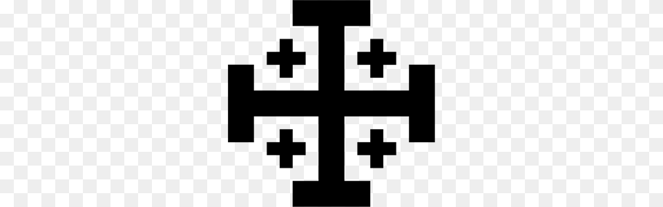 Jerusalem Cross Logo Vector, Gray Free Png Download