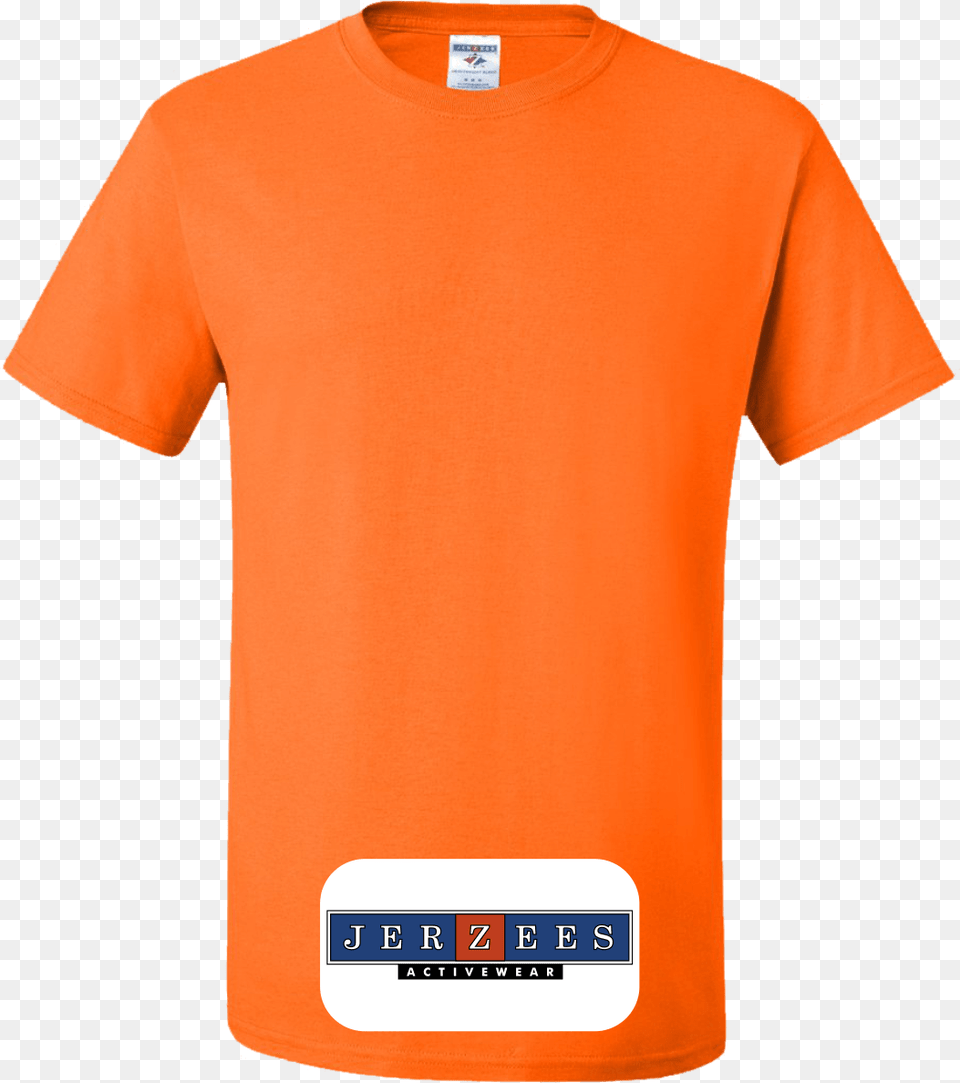 Jerzees Custom Safety Orange T Shirts 64 Powerstroke Shirt, Clothing, T-shirt Png