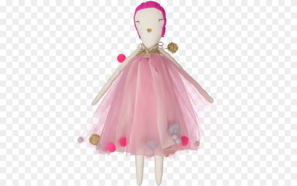 Jess Brown Rag Doll Atsuyo Et Akiko Jess Brown Doll Les Ponpoms Pink, Toy, Child, Female, Girl Png