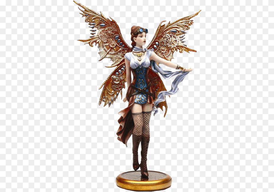 Jess Steampunk Fairy Statue Steampunk Fairy Statue, Figurine, Adult, Female, Person Free Png