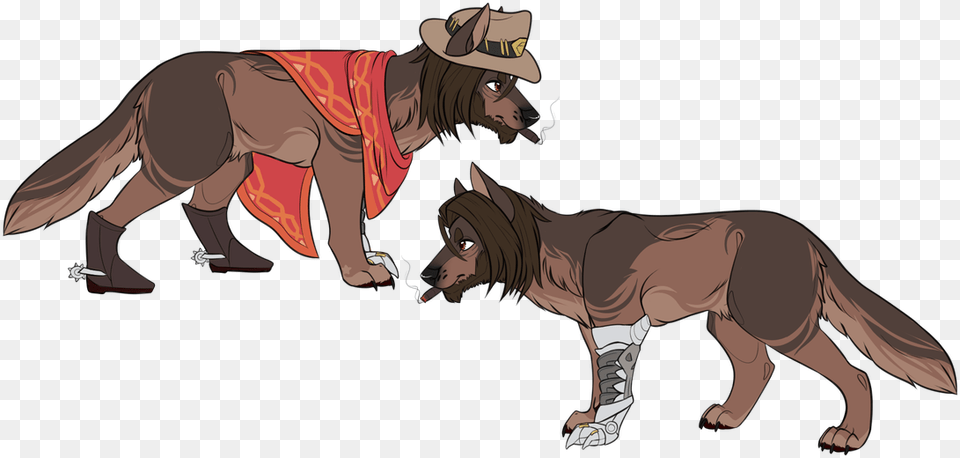 Jesse Mccree Cartoon, Person, Animal, Mammal, Coyote Free Png Download