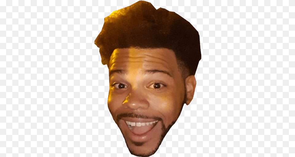Jesse On Twitter Okay Trihard Twitch Emote Transparent, Smile, Face, Happy, Head Free Png Download