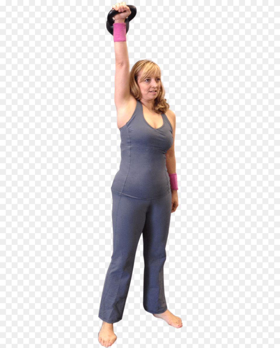 Jessica H Client Of The Month Overhead Press Spandex, Adult, Person, Pants, Hand Png Image