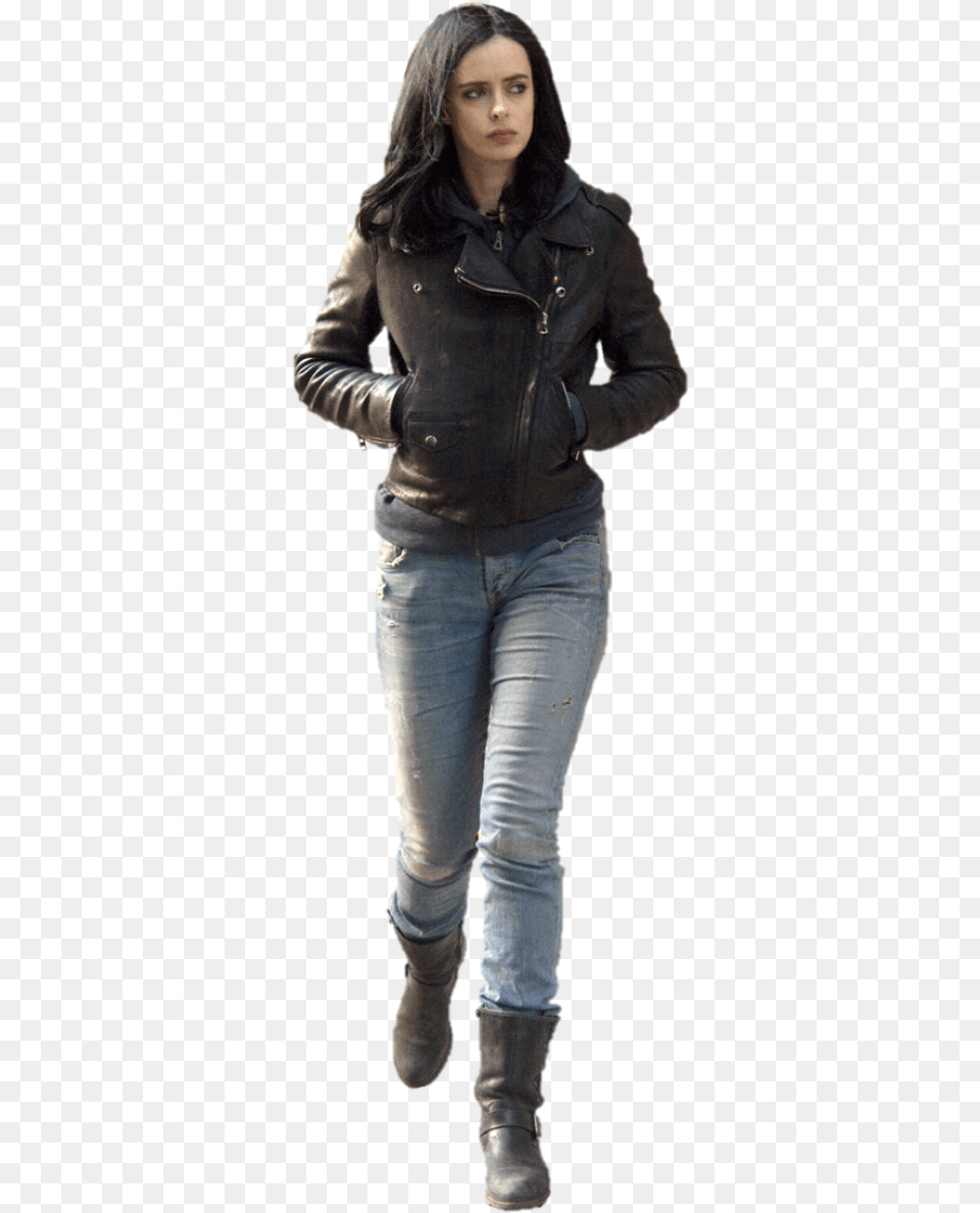 Jessica Jones, Jacket, Clothing, Coat, Pants Free Transparent Png