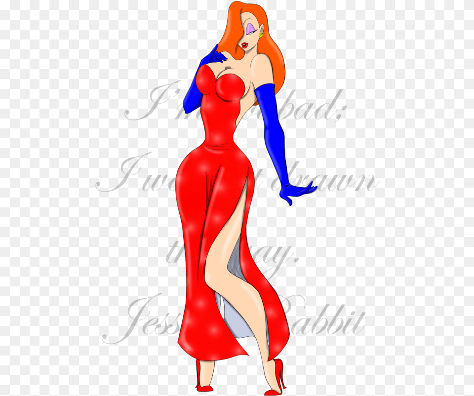 Jessica Rabbit Hot Cartoon, Clothing, Costume, Person, Book Free Transparent Png