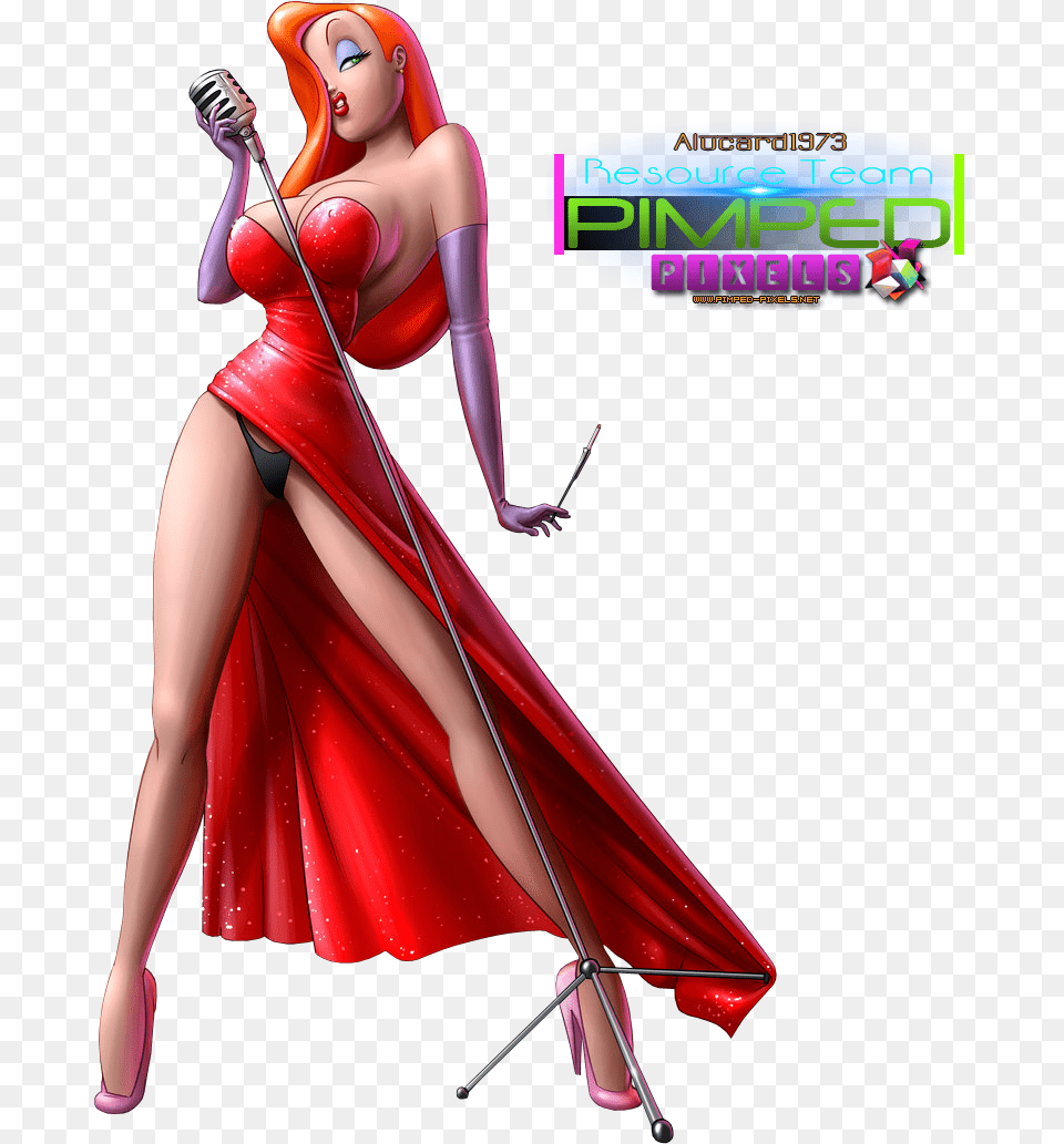 Jessica Rabbit Pin Up Fictional Character, Adult, Person, Female, Woman Free Transparent Png