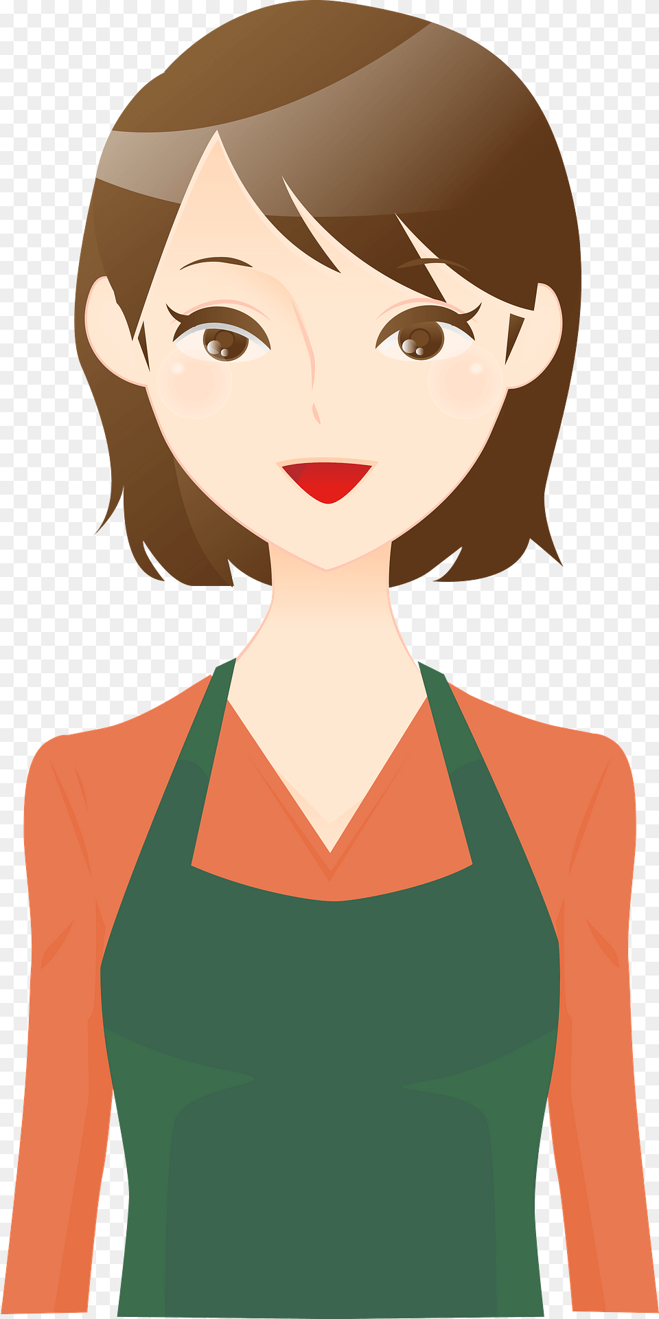 Jessica Woman Is Wearing An Apron Clipart, Adult, Person, Female, Face Png