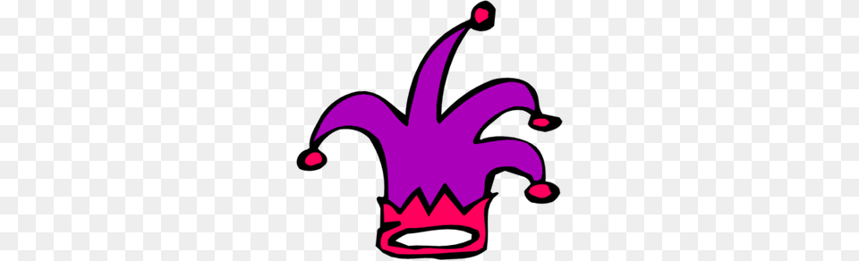 Jester Clipart Silly Hat, Purple, Accessories Free Png