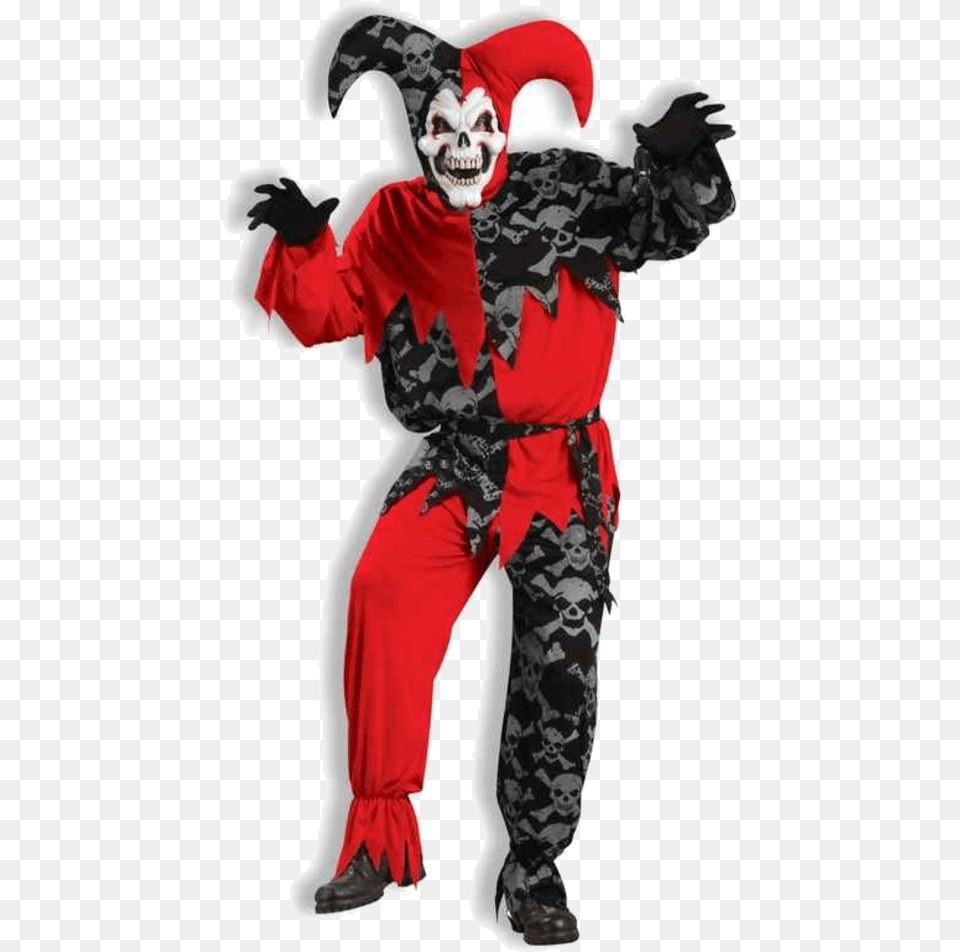 Jester Evil Clown Costume, Person, Clothing, Baby, Performer Free Transparent Png