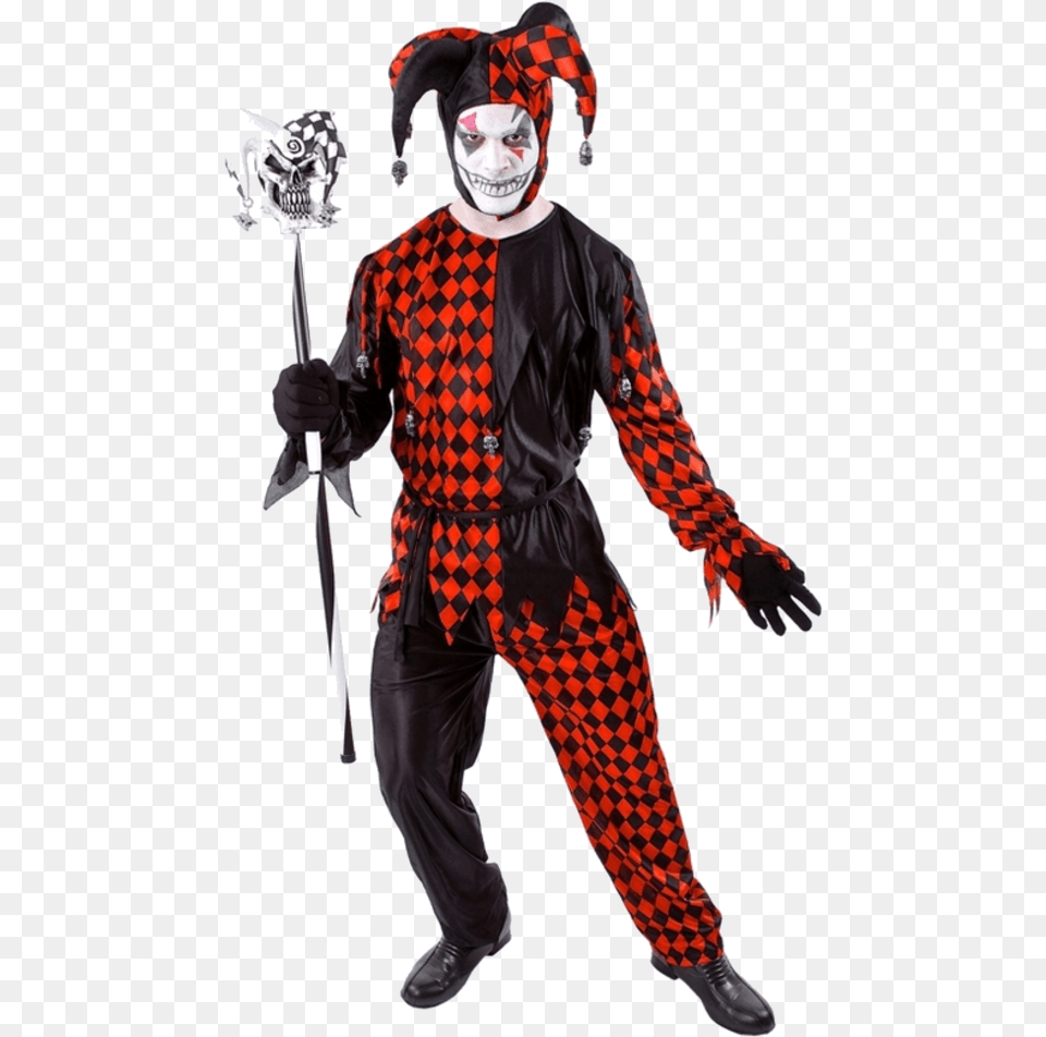 Jester Joker Costume Greatest Showman Theme Costume, Person, Clothing, Man, Male Free Png