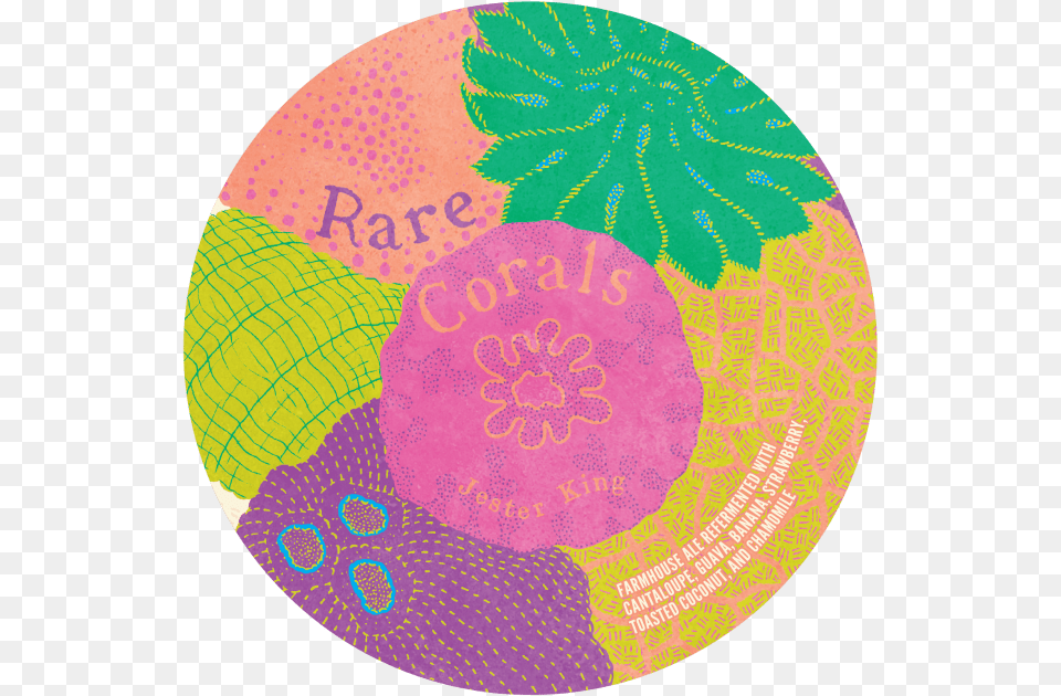 Jester King Rare Corals Circle, Home Decor, Art, Graphics Png