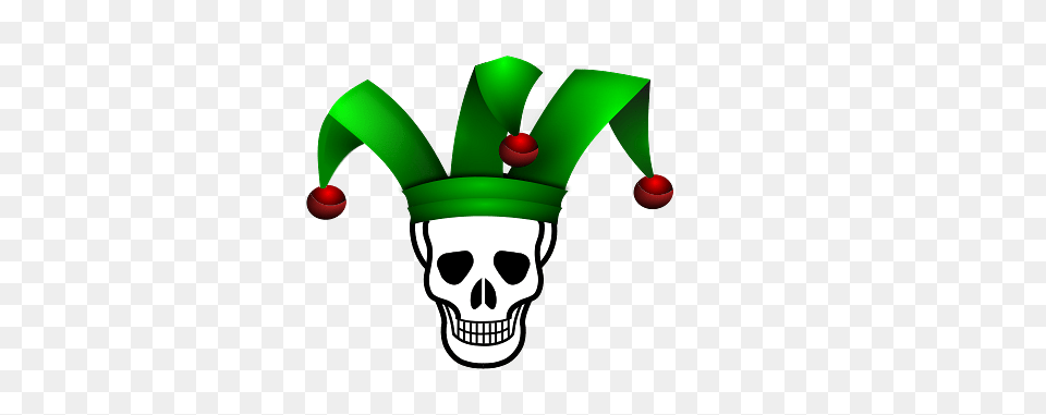 Jester Skull, Green, Face, Head, Person Free Png