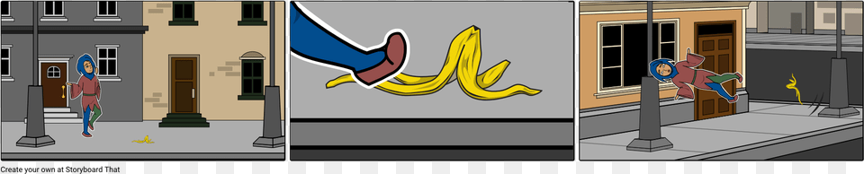 Jester Slips On Banana Peel Banana Peel, Food, Fruit, Plant, Produce Free Png
