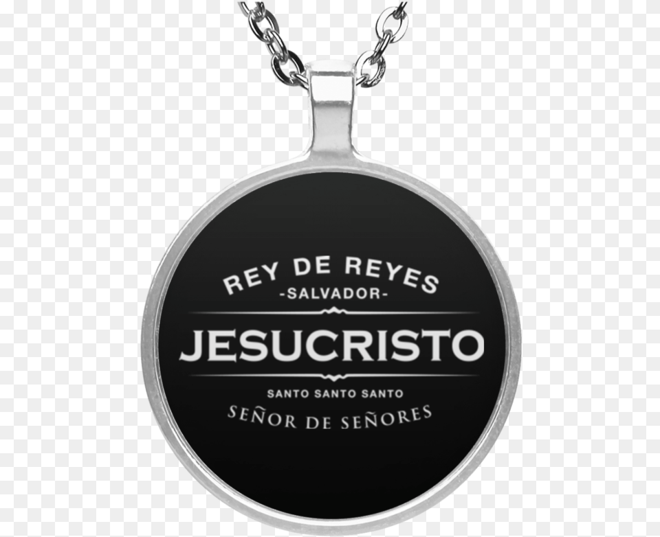 Jesucristo Necklace Bulldog Christmas Wreath Round Pendant Necklace, Accessories, Jewelry Free Png Download