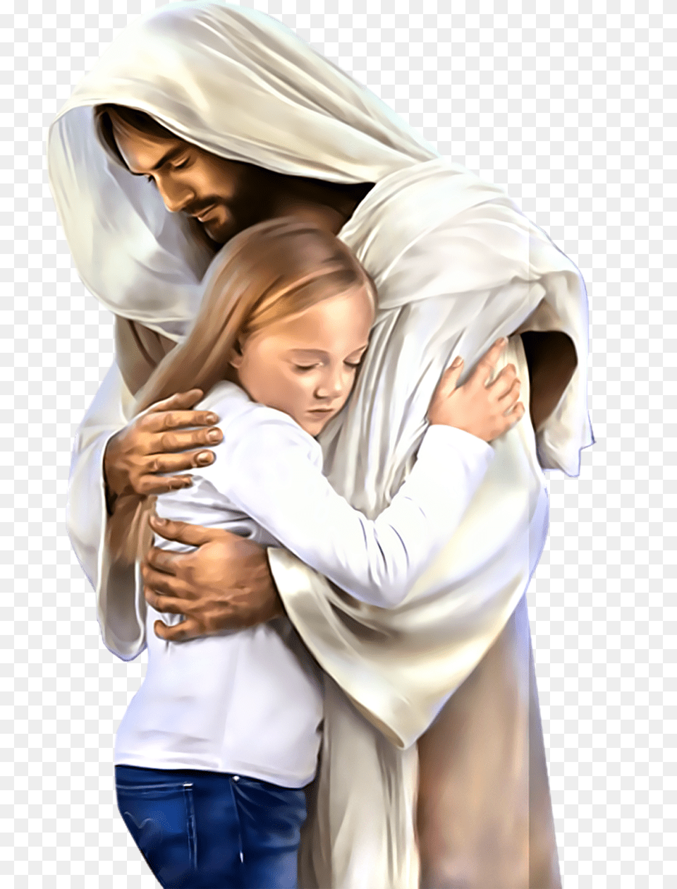 Jesus, Hugging, People, Person, Adult Png