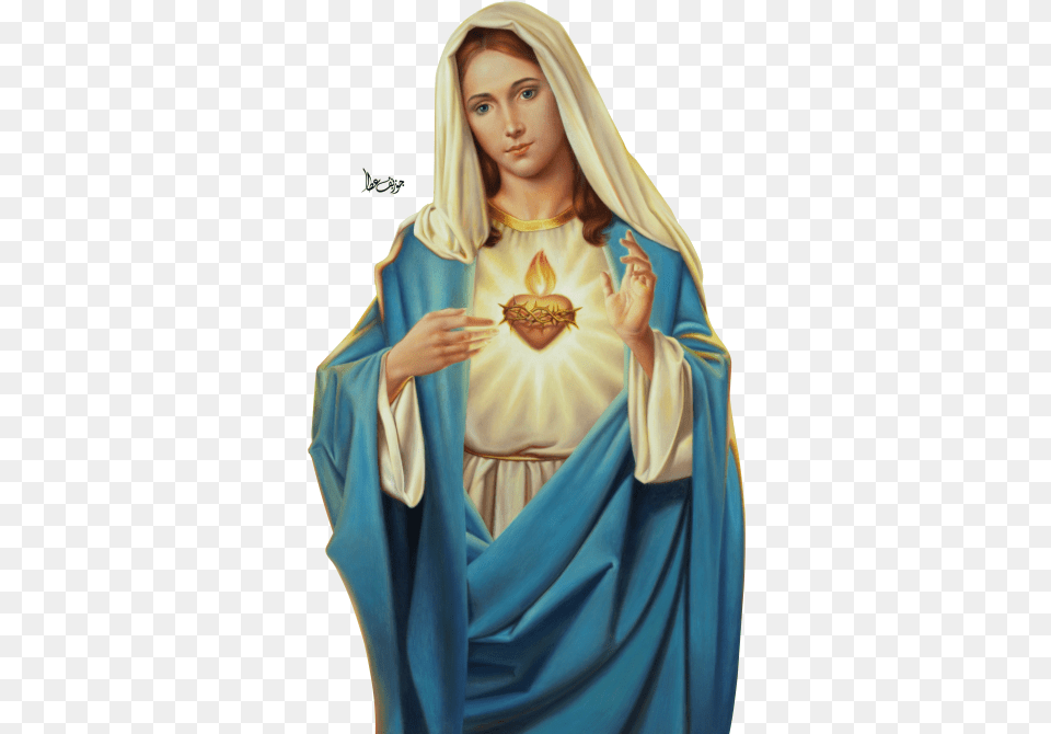 Jesus 4637 Transparentpng Immaculate Heart Of Mary, Adult, Fashion, Female, Person Free Transparent Png