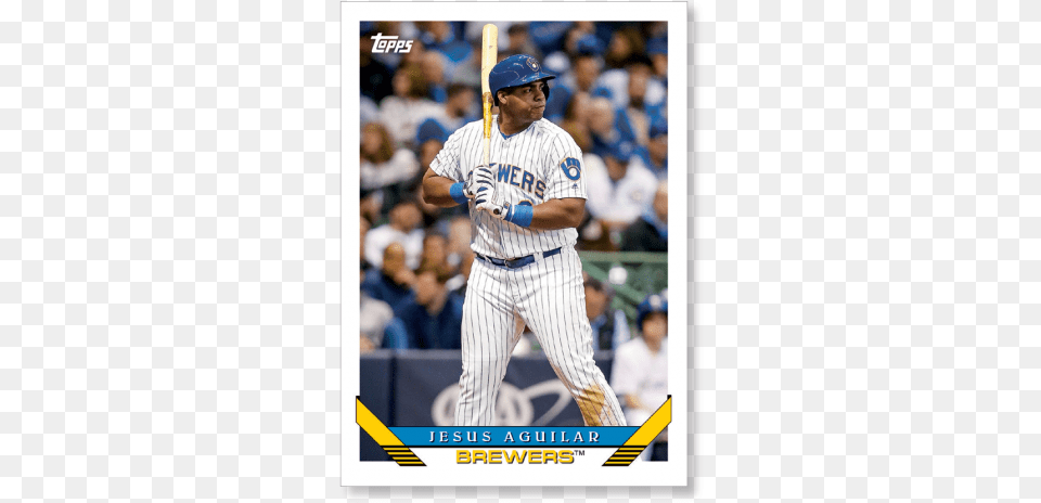 Jesus Aguilar 2019 Archives Baseball 1993 Topps Poster Baseball Player, Team Sport, Team, Sport, Person Png