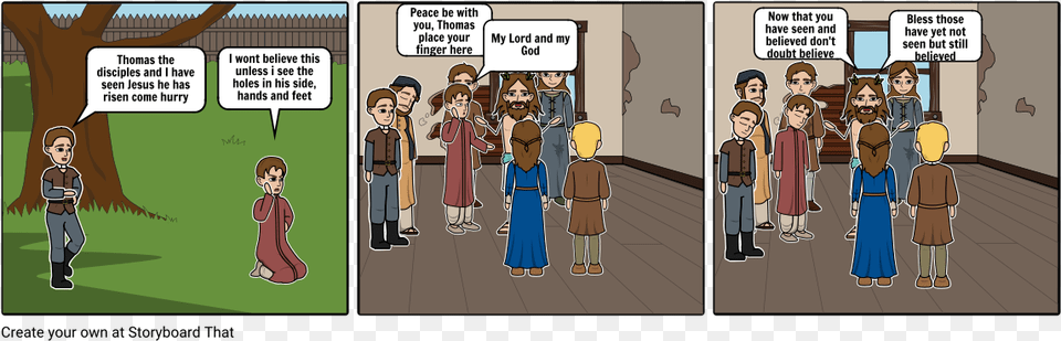 Jesus Appears To Thomas Comics, Book, Publication, Person, Face Free Transparent Png