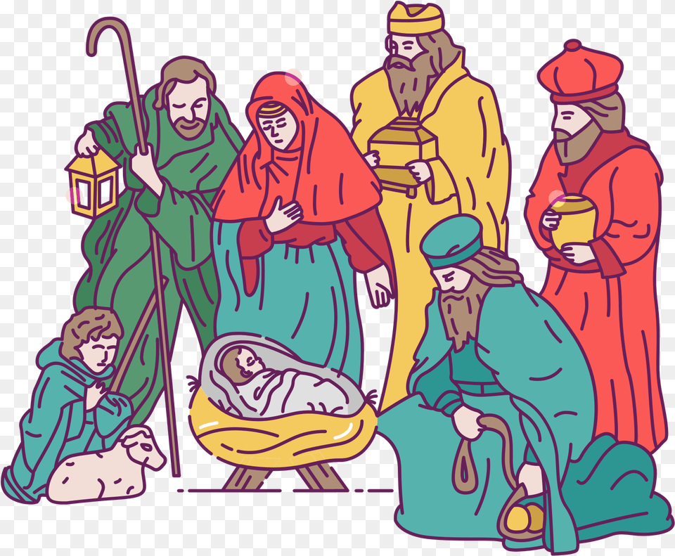 Jesus Birth Clipart Hd, Publication, Book, Comics, Adult Free Png