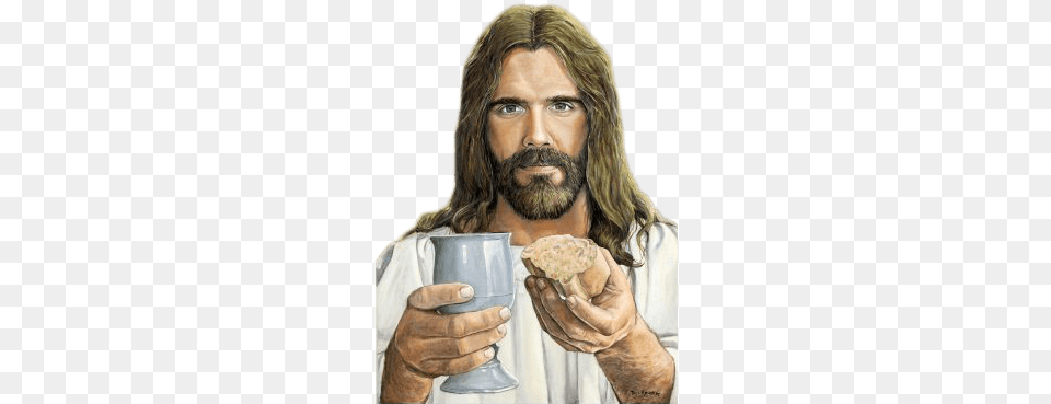 Jesus Bread, Art, Photography, Painting, Portrait Free Png