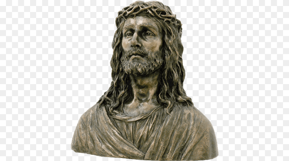 Jesus Bust Statue Bronze Jesus Bust Sculpture By Veronese, Adult, Person, Man, Male Png Image