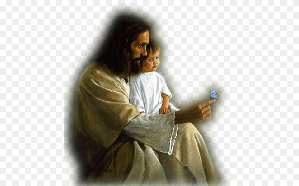 Jesus Butterfly, Adult, Person, Painting, Female Png Image
