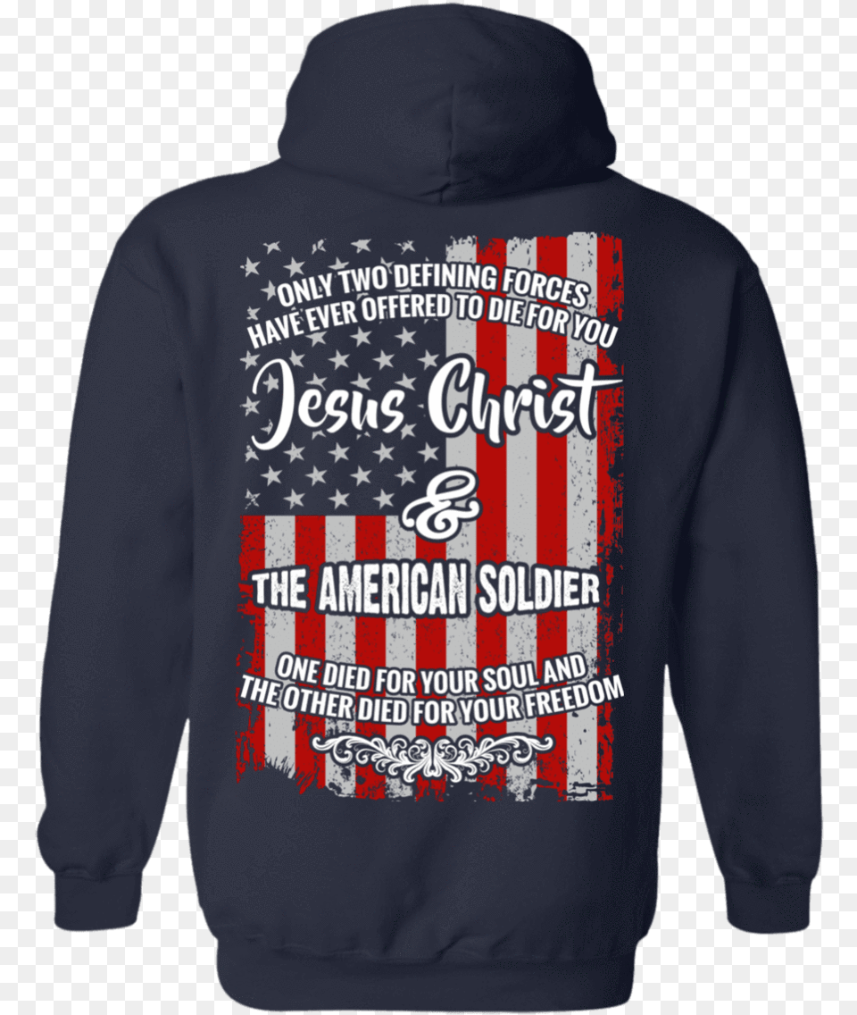 Jesus Christ And The American Soldier Hoodiessweatshirts Love More Them Fishing Papa T Shirts Hoodies Sweatshirts, Clothing, Hood, Hoodie, Knitwear Free Png Download