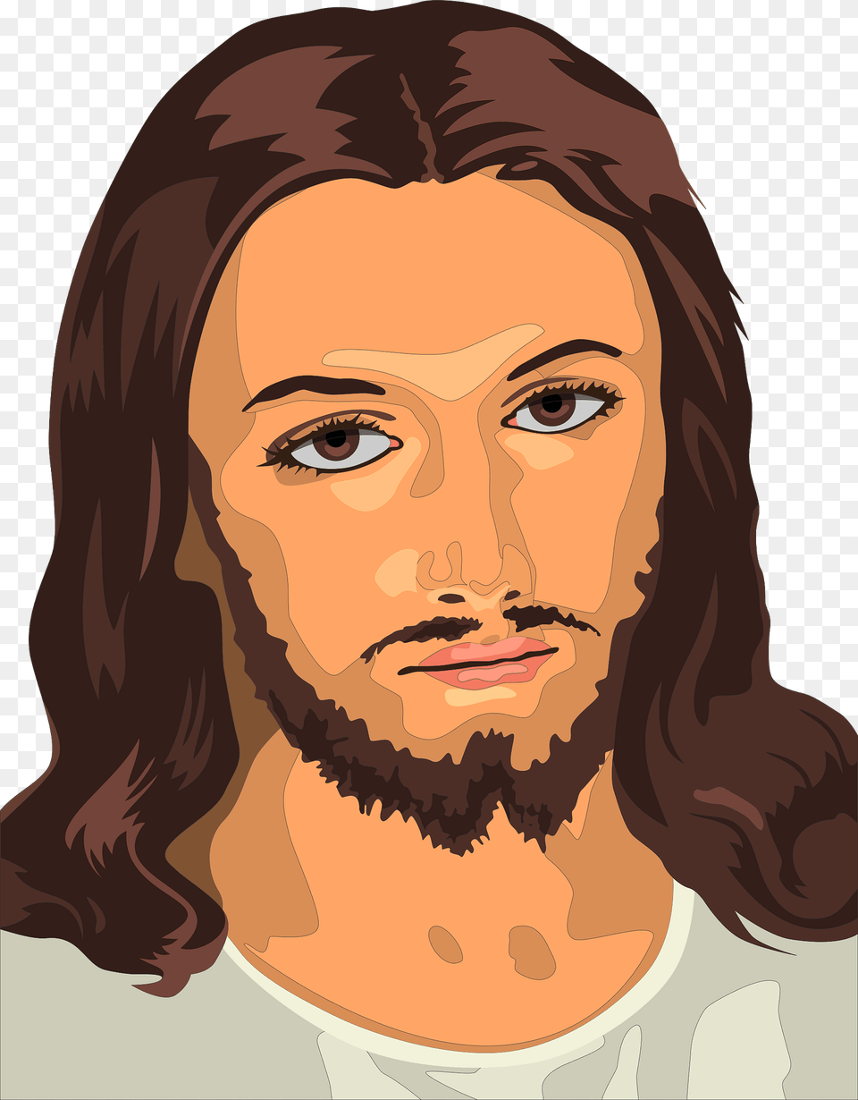 Jesus Christ Clipart, Portrait, Beard, Photography, Face Png Image