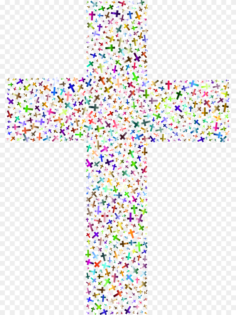 Jesus Christ Cross Crucifix Colourful Cross Clipart, Symbol Free Png