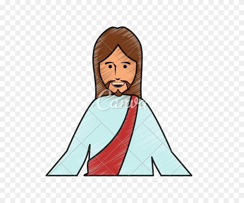 Jesus Christ Face Cartoon Vector, Accessories, Tie, Formal Wear, Photography Free Transparent Png