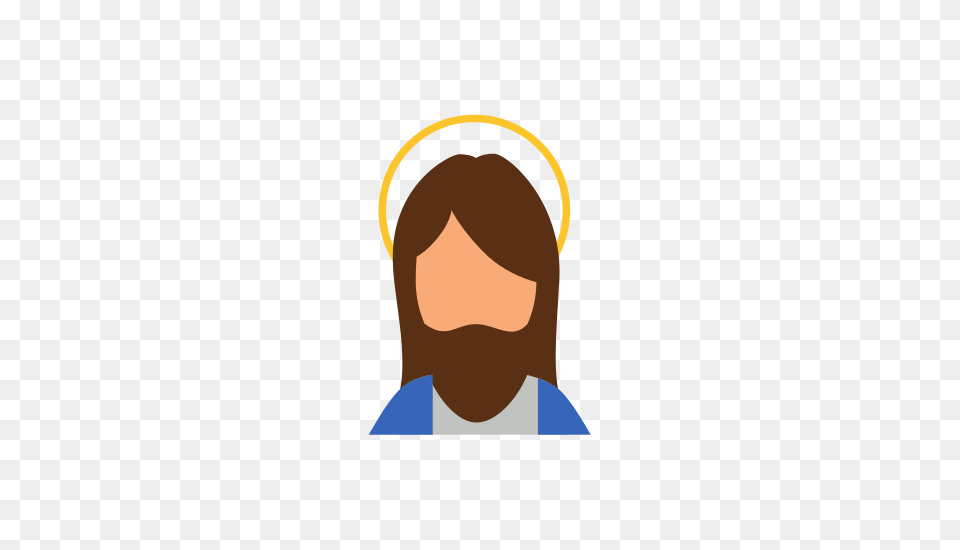 Jesus Christ Face Icon, Head, Person, Adult, Male Png Image