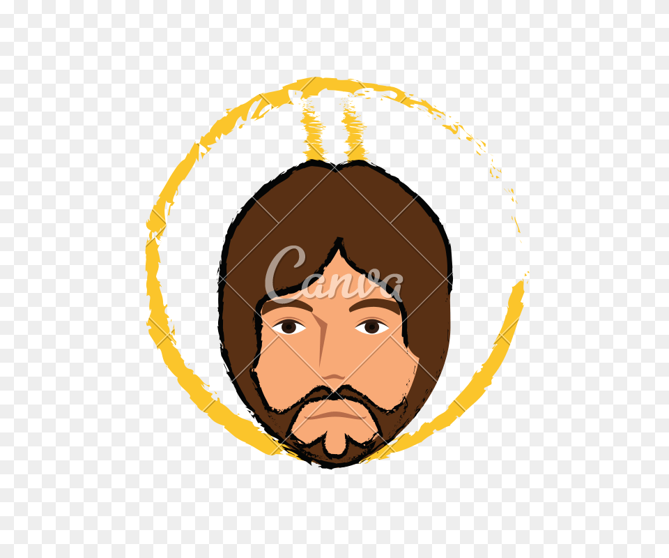 Jesus Christ Face Sketch, Photography, Head, Person Png Image