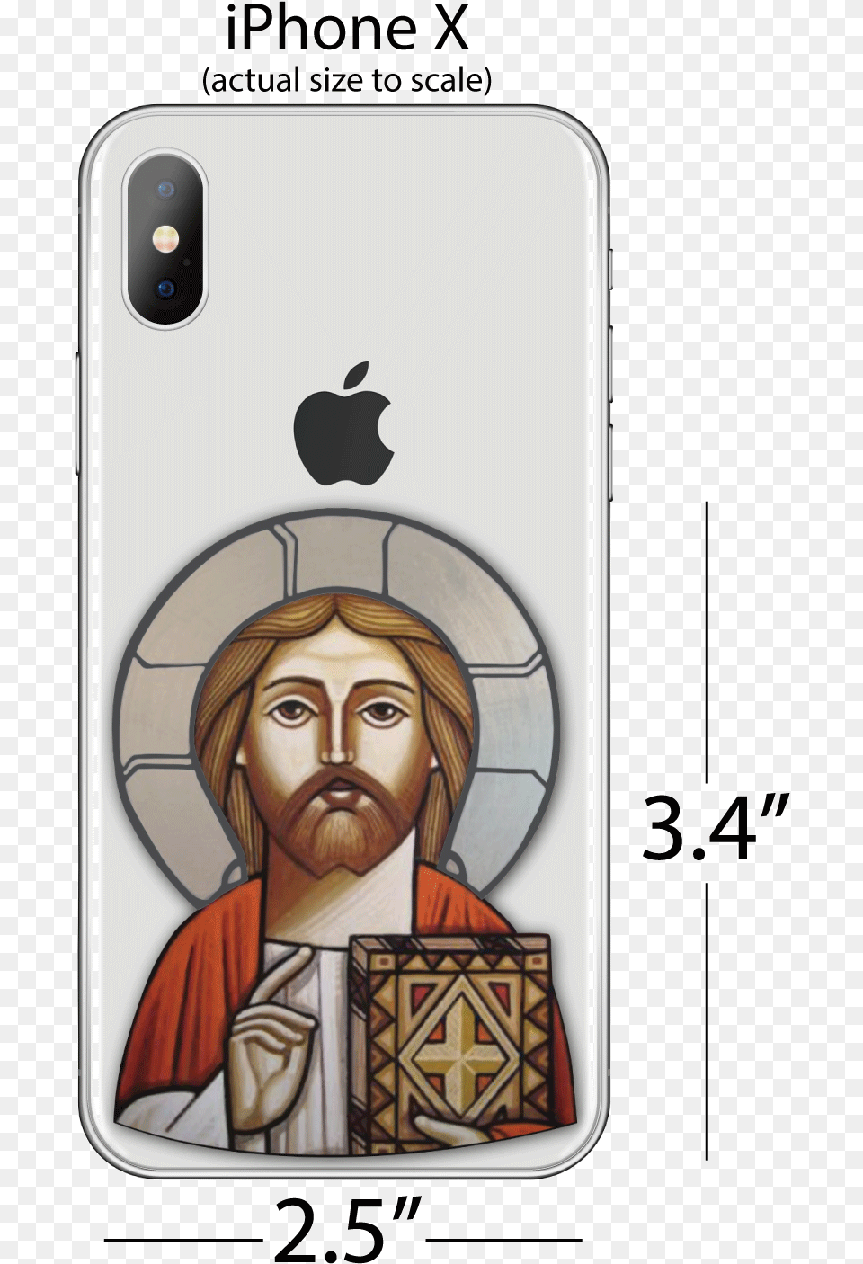 Jesus Christ Icon Skinclass Coptic Icon Of Christ, Phone, Electronics, Mobile Phone, Adult Png Image