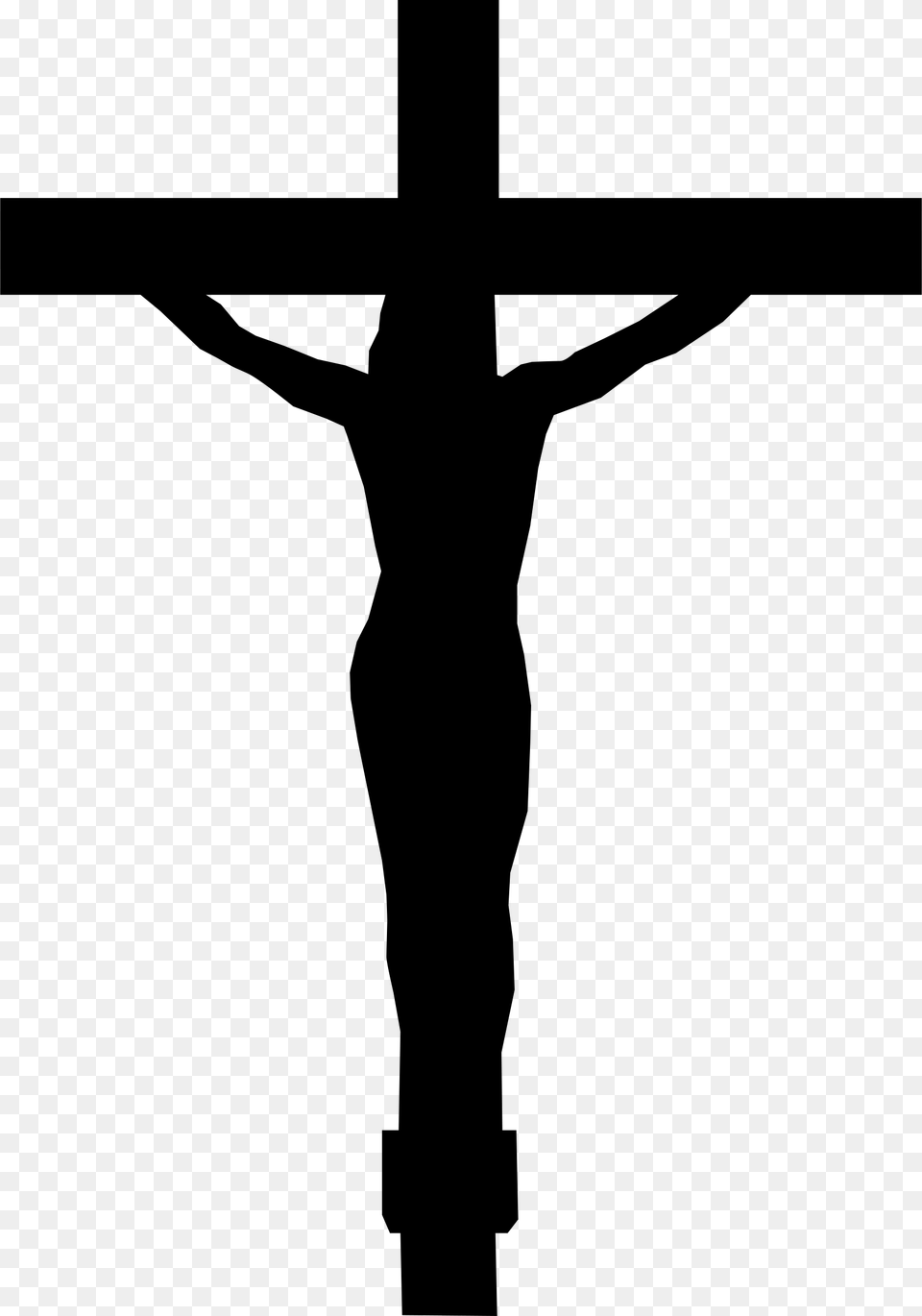 Jesus Christ On The Cross Clip Art, Gray Png Image