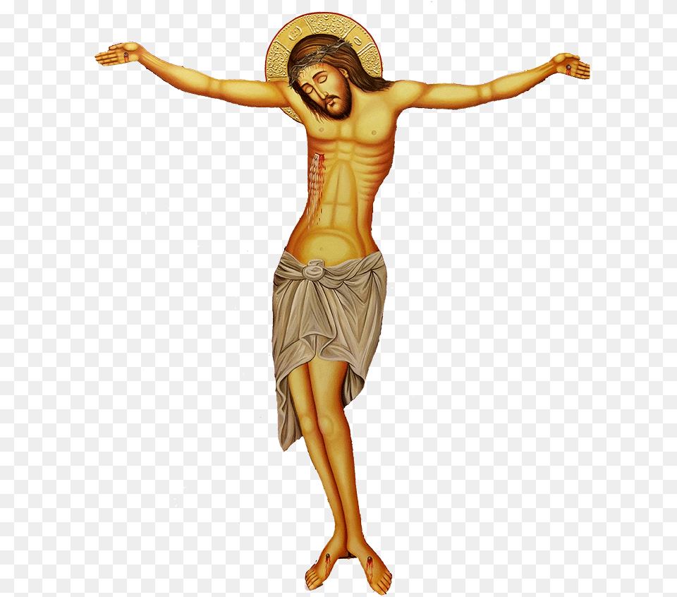 Jesus Christ On The Cross Jesus On Cross, Symbol, Adult, Female, Person Png Image