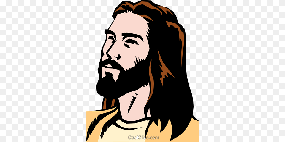 Jesus Christ Royalty Vector Clip Art Illustration, Person, Head, Adult, Woman Free Transparent Png