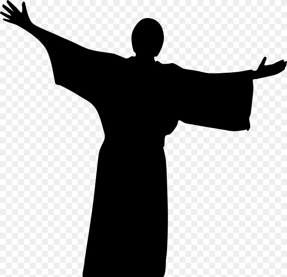 Jesus Christ Silhouette Icons, Gray Png Image