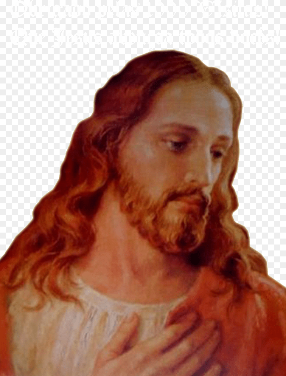 Jesus Christ Son Of God Photography Blingee Thank You Lord All I Have To Say Is Thank You Lord, Adult, Person, Painting, Head Png Image